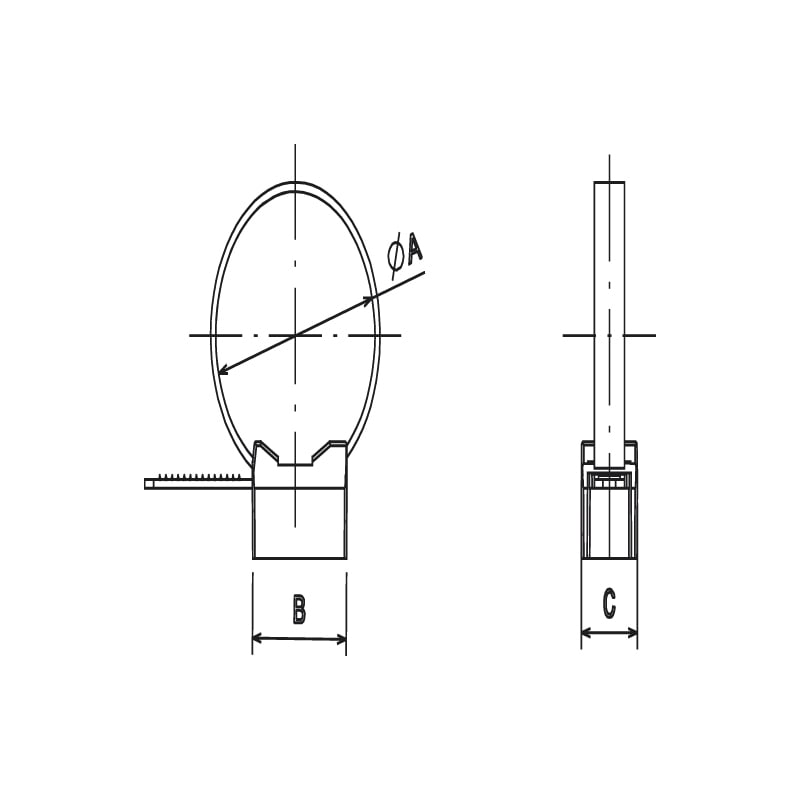 Fixe-tubes taraudé réouvrable Ø16-20mm - 3