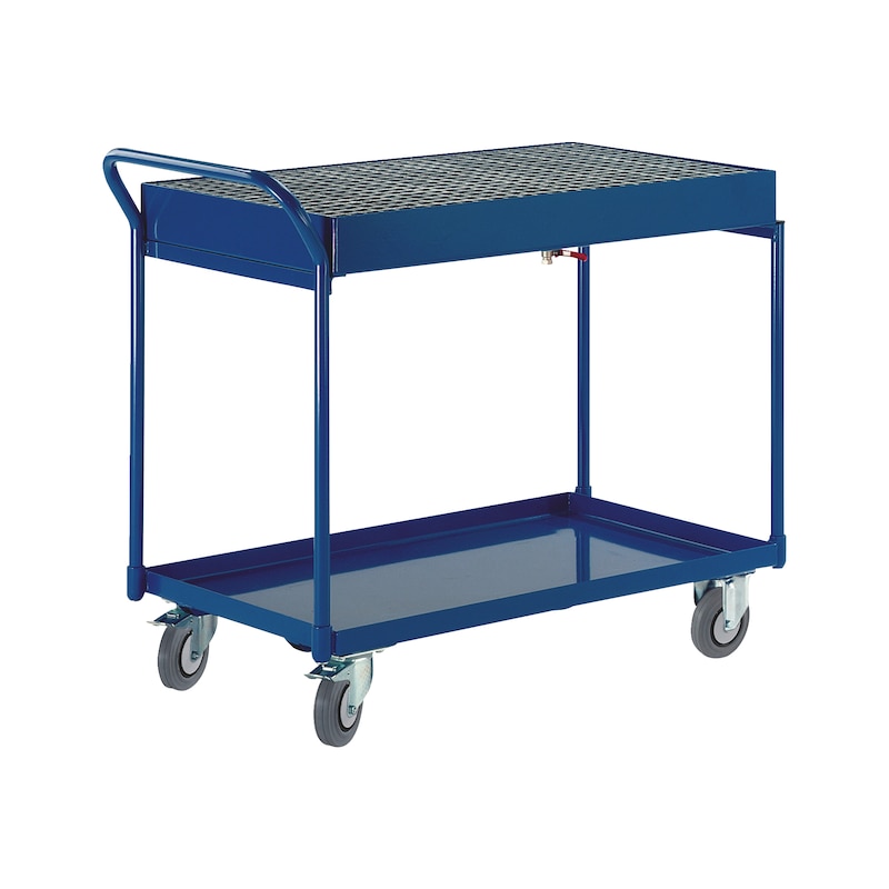 Table trolley With collection tray - TBLTRLY-GRID-1000X590MM