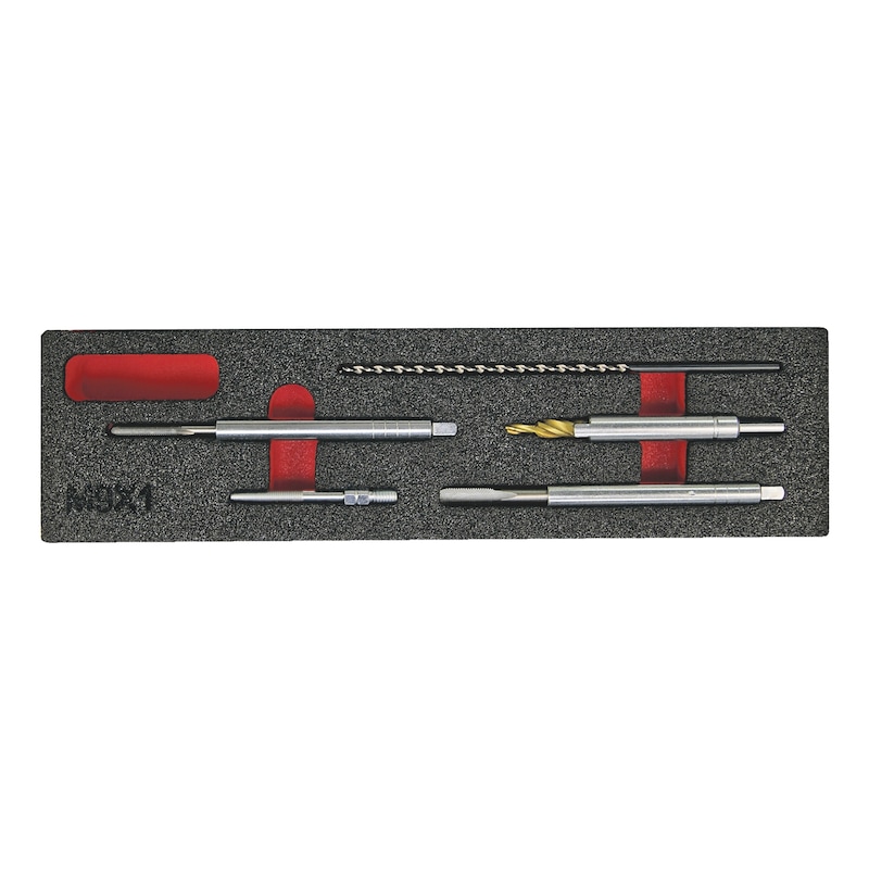 Kit accessoire de perçage pour bougies de préchauffage, M9 x 1,0 - 1