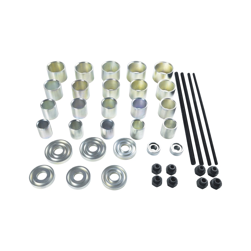 Universal tool set for removal and installation of bushings, bearings and sleeves 40 pieces - 6