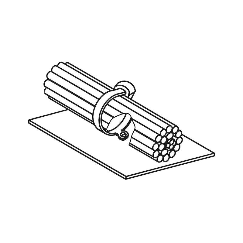 Serre-câbles spéciaux avec fermeture en métal et œillet latéral - COLLIER ATT-CABLE NAT. OEIL 4,8X184