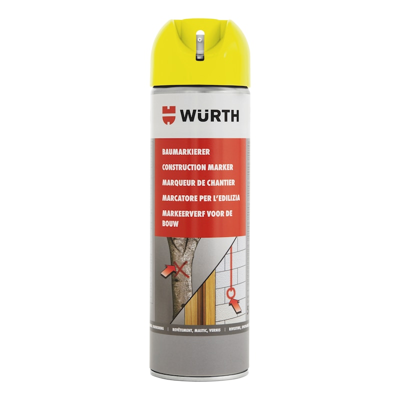 Spray de marcação para construção - SPRAY MARCACAO MULTI 500ML NEON AMARELO