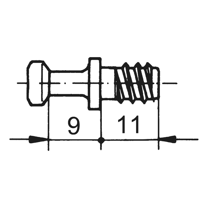 System bolt For system connector SV 30 - 2