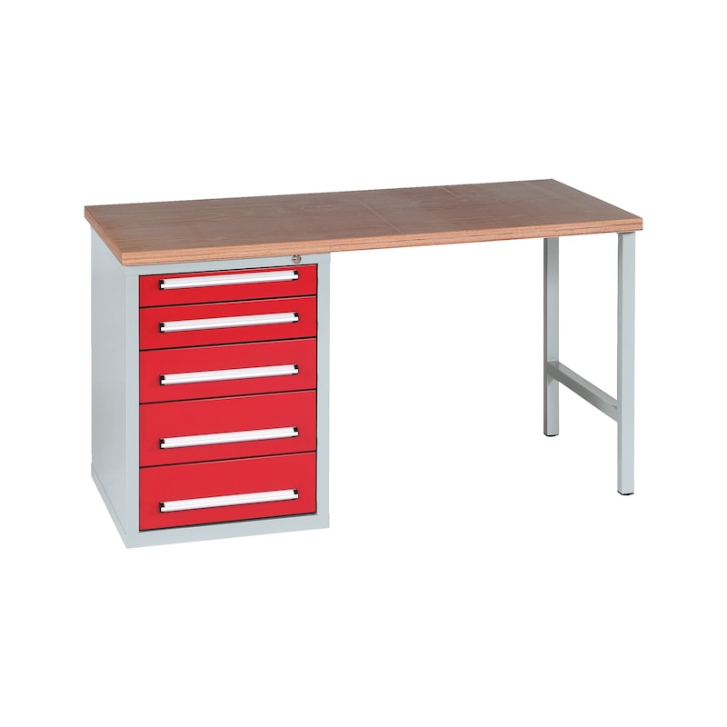 Pracovný stôl PRO WUS 1 - PRAC.DOSKA -STA-PRO-WUS1/5-1500-RAL3020