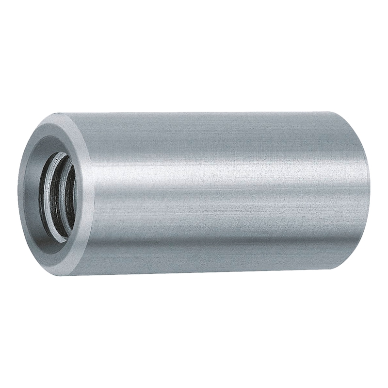 Spacer sleeve round, zinc-plated steel - 1