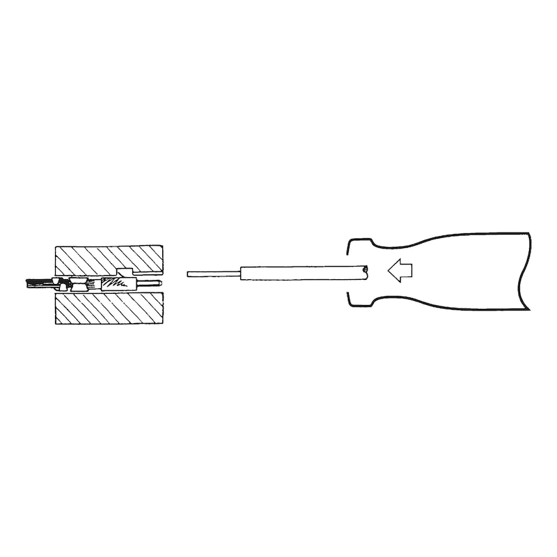 リムーバー - 配線端子抜き 防水コネクター端子用