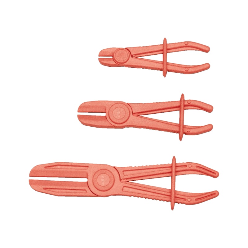 Hose pinch-off pliers set For flexible hoses and lines without metal fabric - PLRS-SET-LOCKINGPLRS-3PCS
