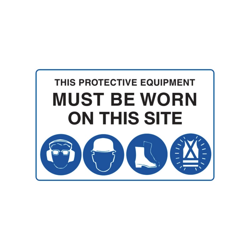 Mandatory Workplace Safety Signage Protective Equipment