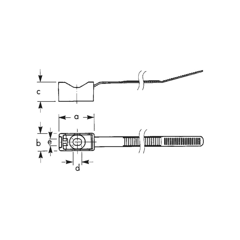 Soporte de cables/tubos variable - BRIDA-AJUSTABLE-CON-BASE-(15-32-MM)