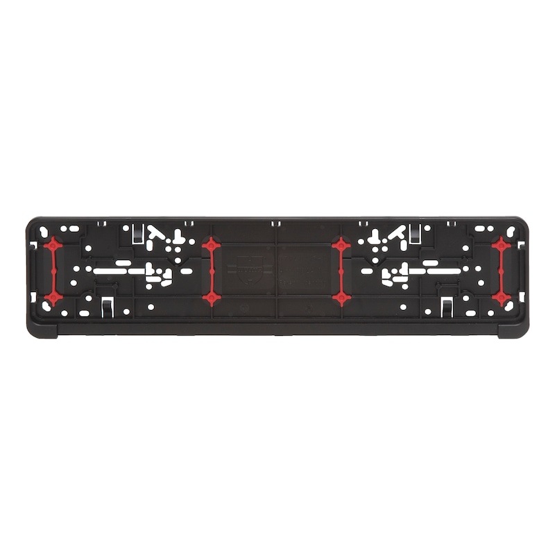 Base plate for Twin-Fixx number plate holder With four red rubber inserts - NPH-BASEPLATE-TWINFIXX-520MM