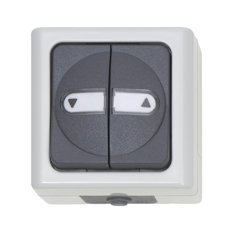 Elmo<SUP>® </SUP>AP damp-room venetian blind switch With reverse lock - 1