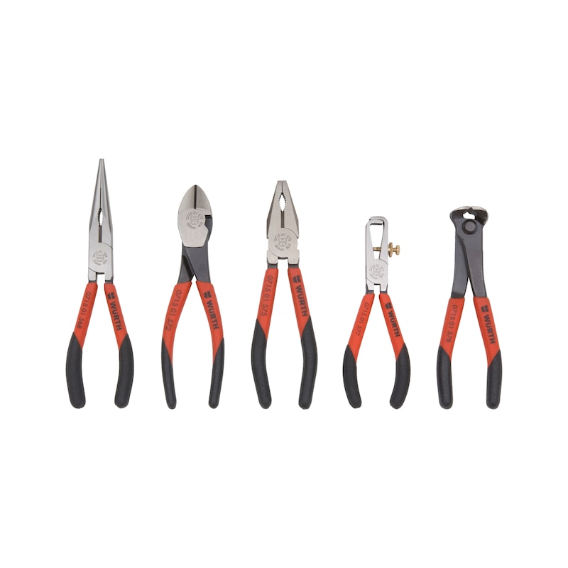 Pliers assortment double-dipped