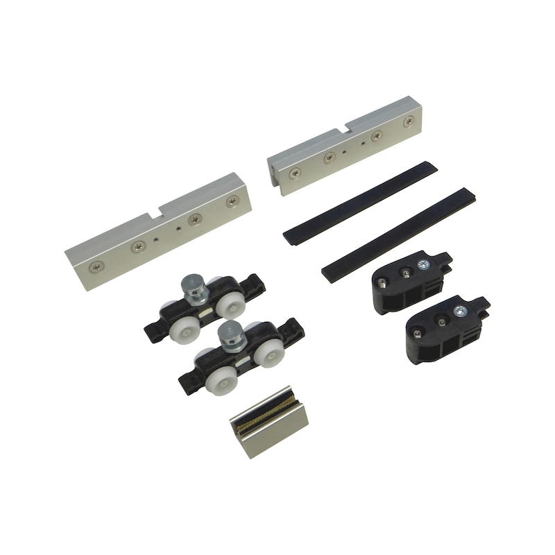 SCHIMOS 80-GS interior sliding door fitting set For ceiling and wall mounting for glass doors - 1