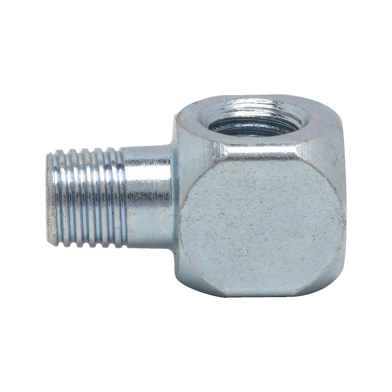 90° connection piece For hard-to-reach lubrication and manifold points - 1
