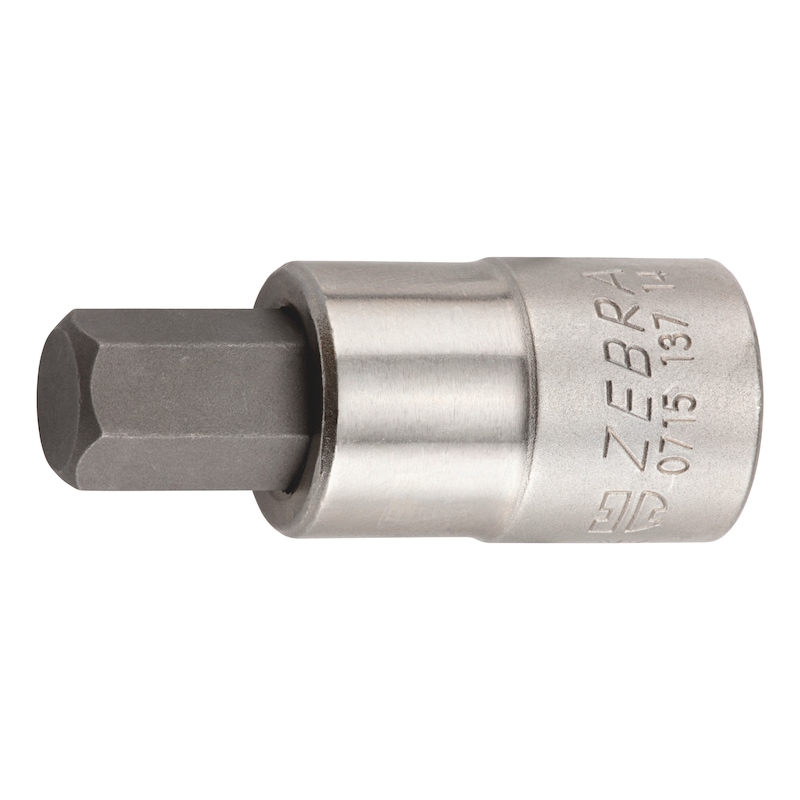 1/2 inch socket wrench insert, metric - SKTWRNCH-1/2IN-HEXSKT-WS14-L60MM