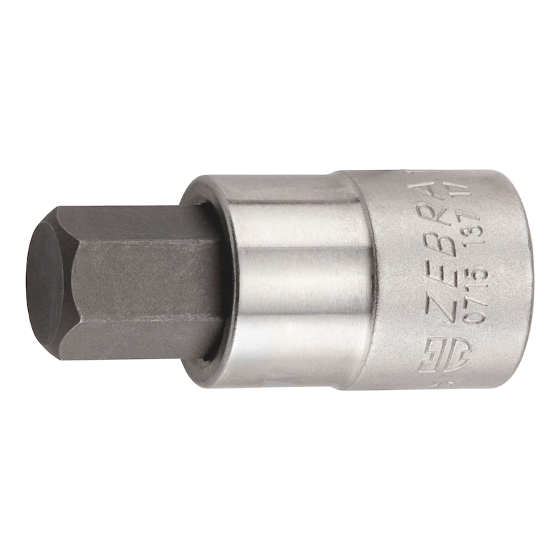 1/2 inch socket wrench insert, metric - SKTWRNCH-1/2IN-HEXSKT-WS17-L60MM