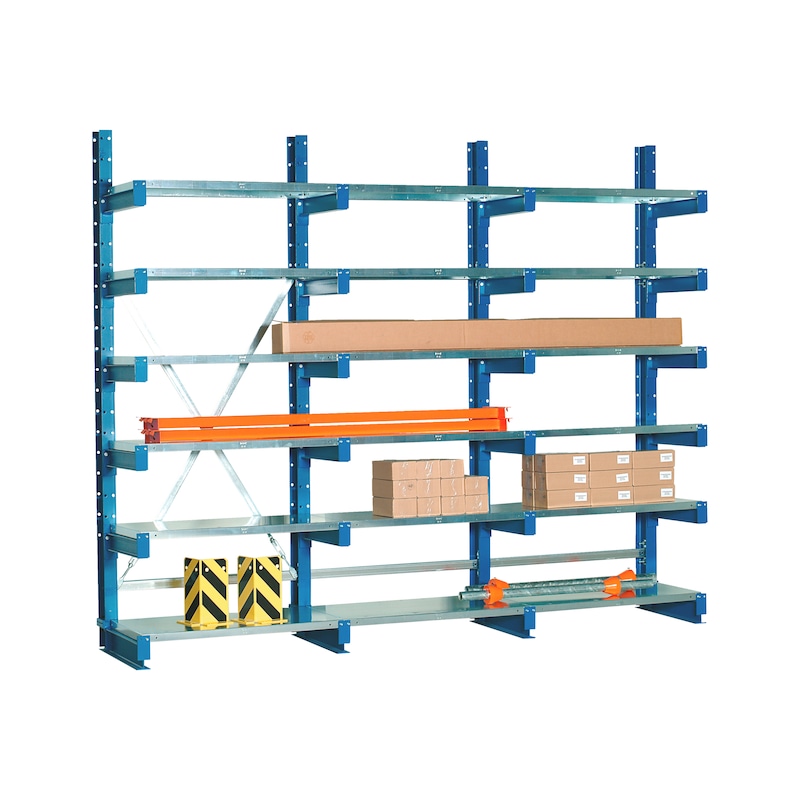 Adjustable cantilever rack
