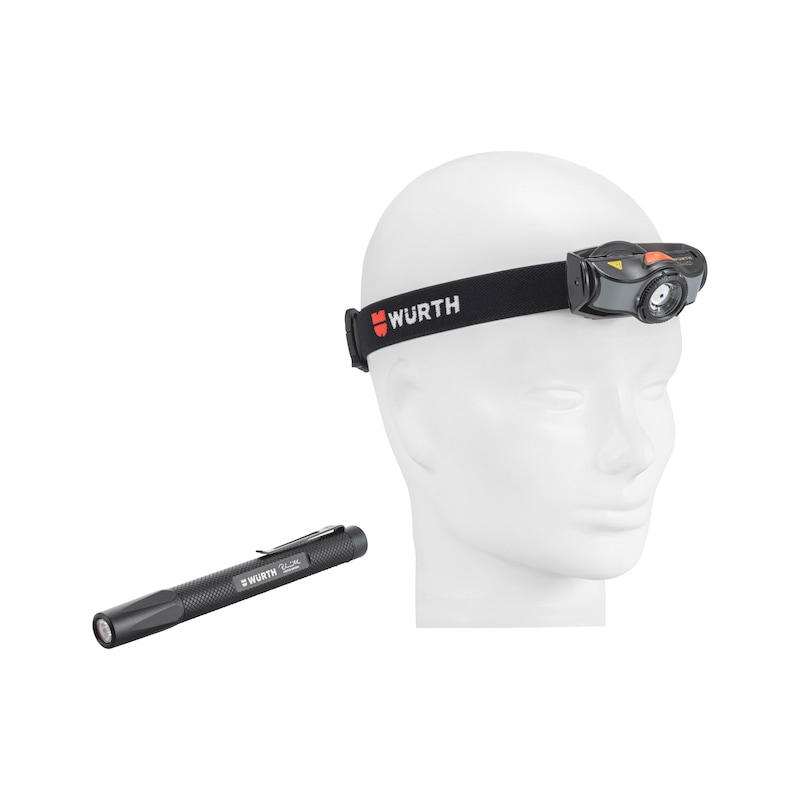 High-end power LED torch WTX2 and LED head lamp SLA set - 1
