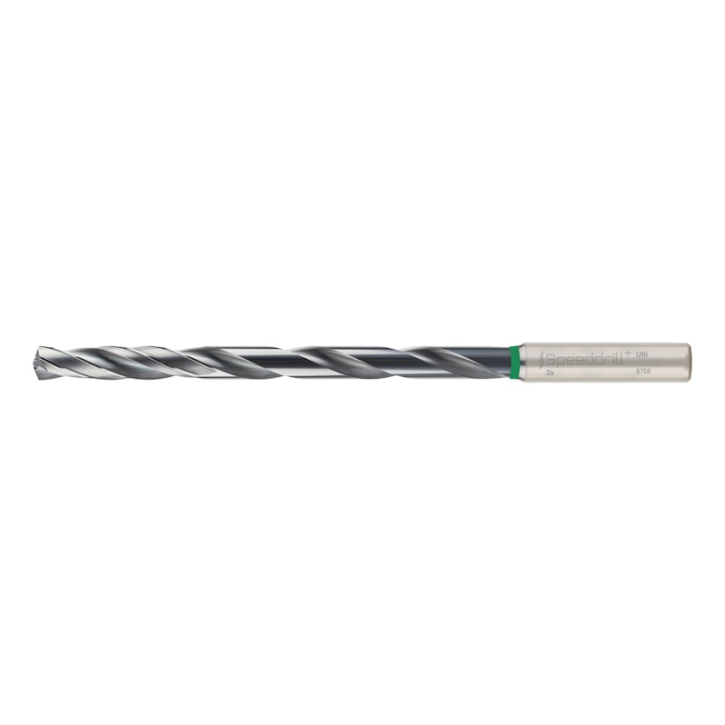 Speeddrill+ Universal solid carbide twist drill bit DIN 6537L, extra-long 12xD, 4 drill heels, with internal cooling - 1