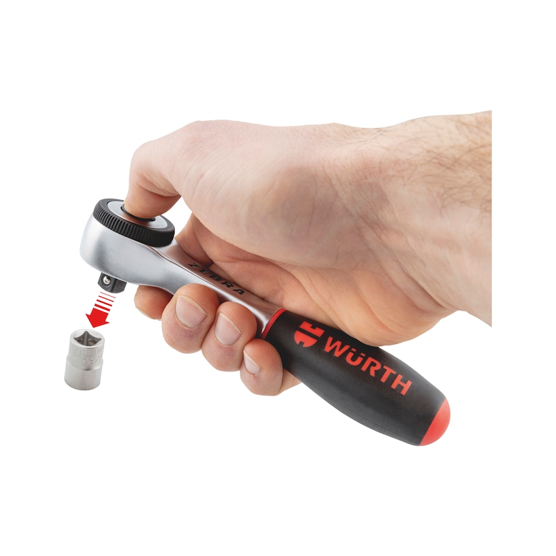Reversible ratchet 1/4 inch with 360° turning handle - 7