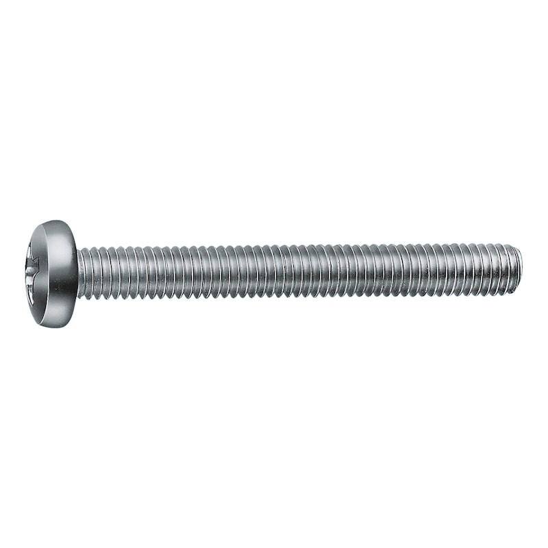 Flat-head screw with Z cross recess ISO 7045, A2 stainless steel, plain - 1