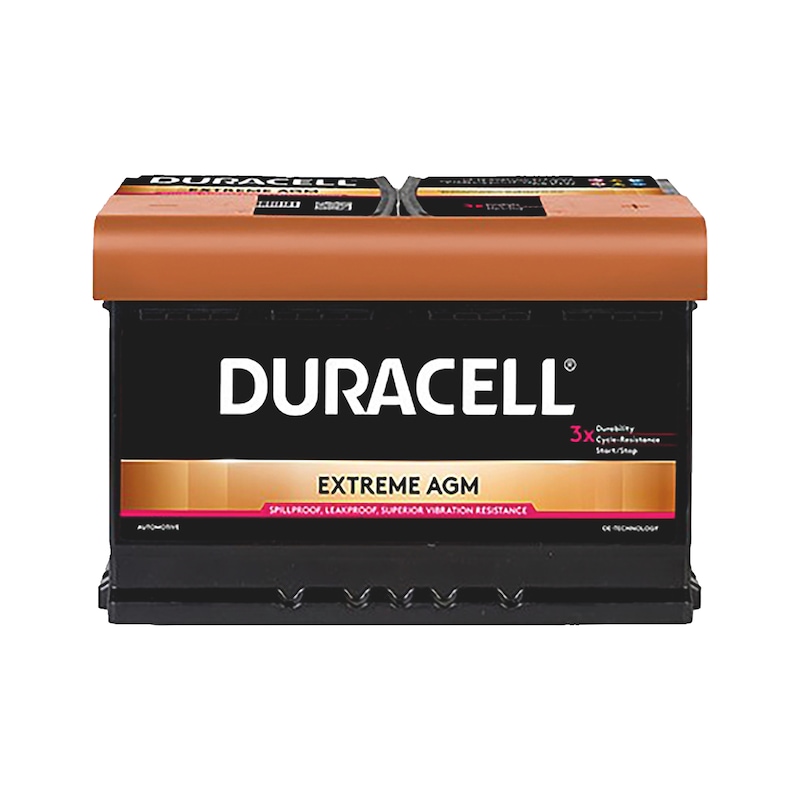 Starterbatterie DURACELL<SUP>®</SUP> EXTREME AGM - STARTBATT-(DURACELL-EXTREME)-DE70AGM