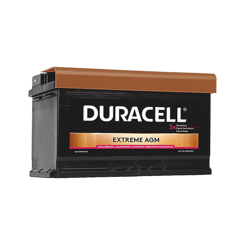 Starterbatterie DURACELL<SUP>®</SUP> EXTREME AGM - STARTBATT-(DURACELL-EXTREME)-DE80AGM