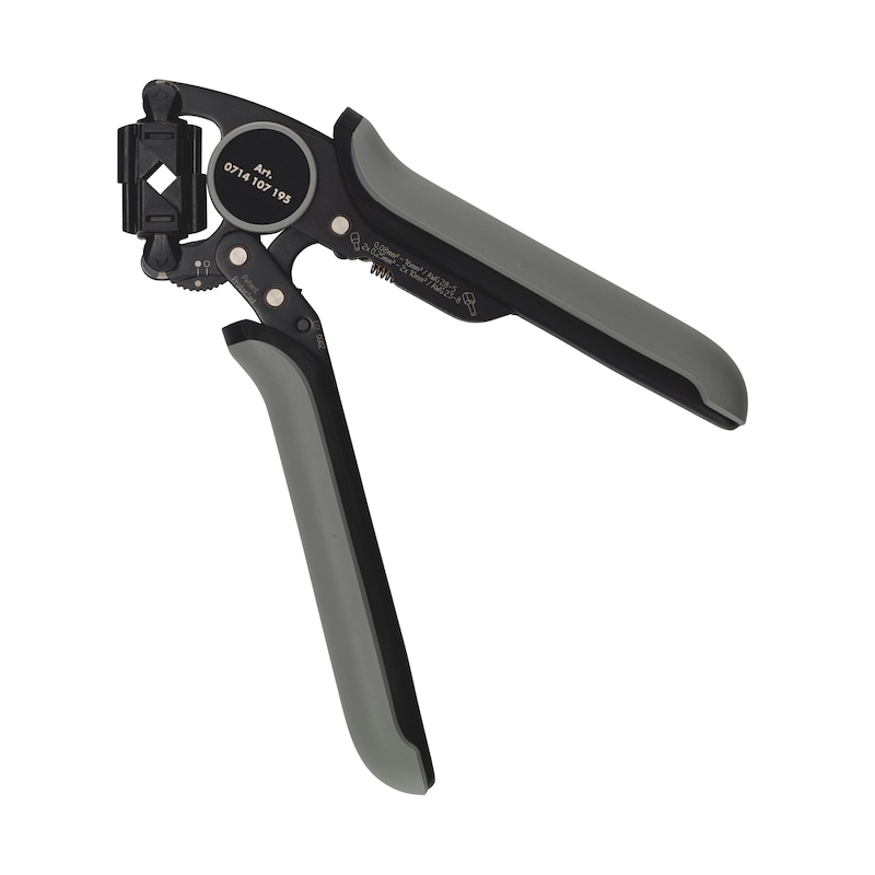 Crimping tool 360° insertion For insulated and uninsulated wire end ferrules - CRMPPLRS-(0,08-16,0SMM)-(16/4/360)