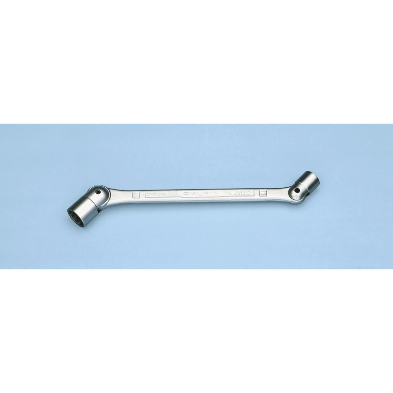 Double-end socket wrench - DBENDSKTWRNCH-METR-JOINTED-WS17X19