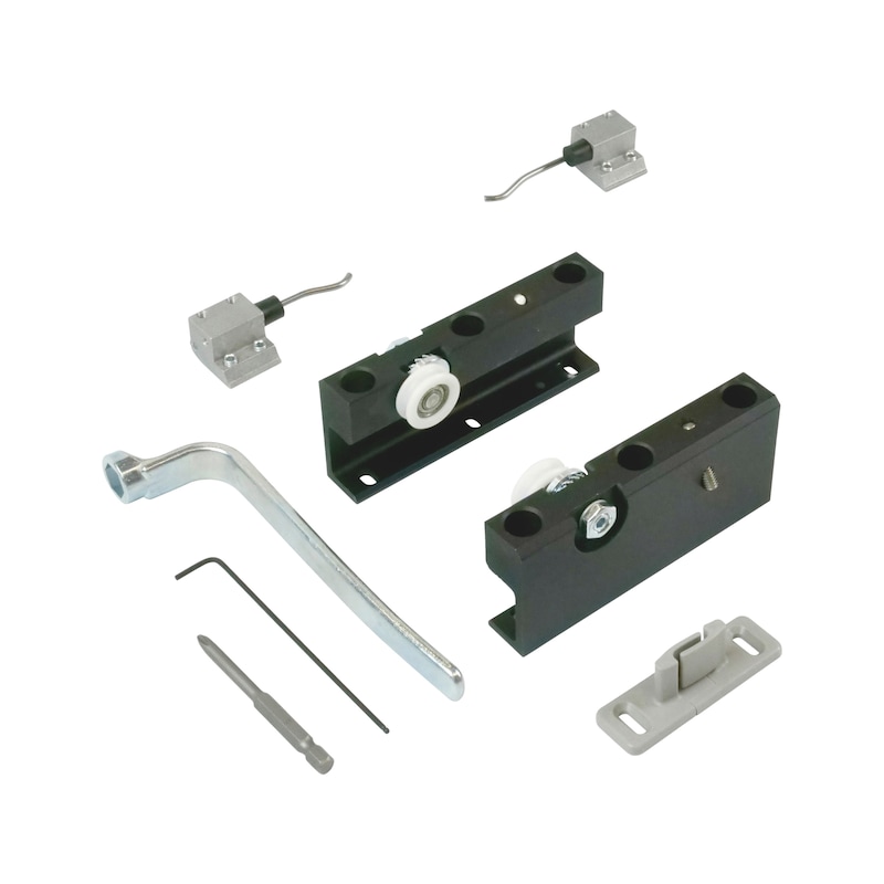 ABILIT 50-H interior sliding door fitting set For ceiling and wall mounting on wooden doors - 1