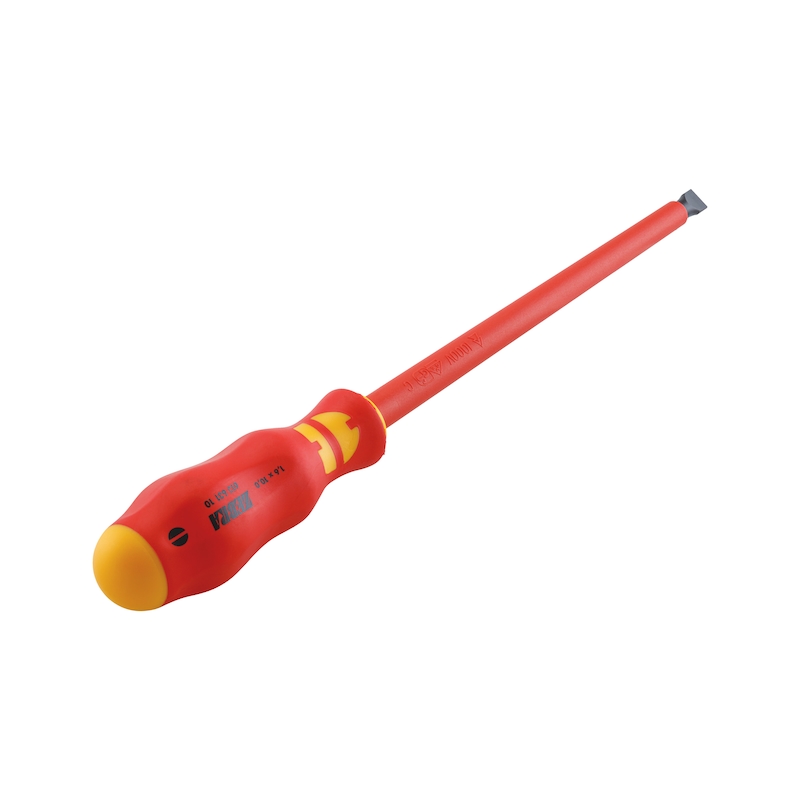 VDE screwdriver, flat slotted - SCRDRIV-VDE-SL-1,6X10X200