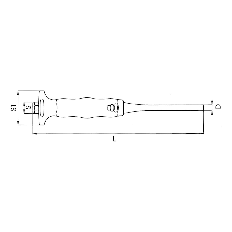 Splinttreiber mit 2-Komponenten-Kunststoffgriff - 2