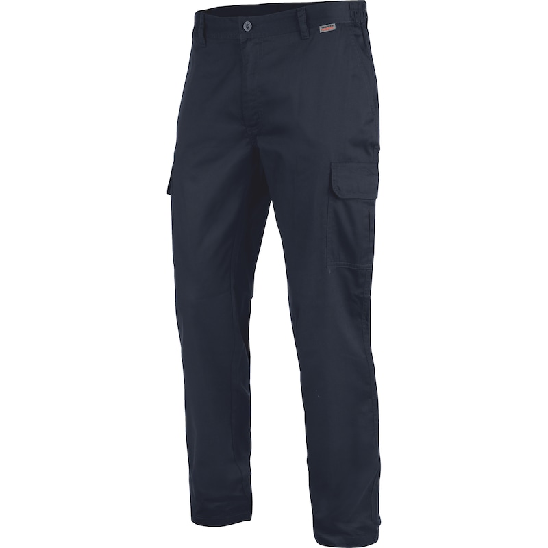 Mens Benchmark Navy Smart Work Trousers Polyester Cotton 32 L | eBay