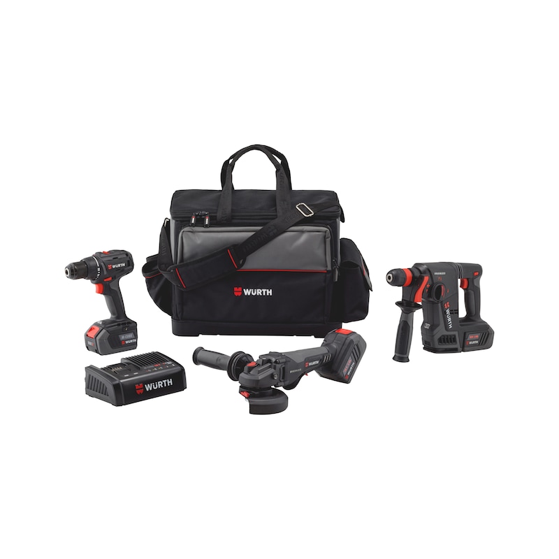 18 V cordless power tools set with tool bag ABS/ABH/AWS COMPACT M-CUBE - 1