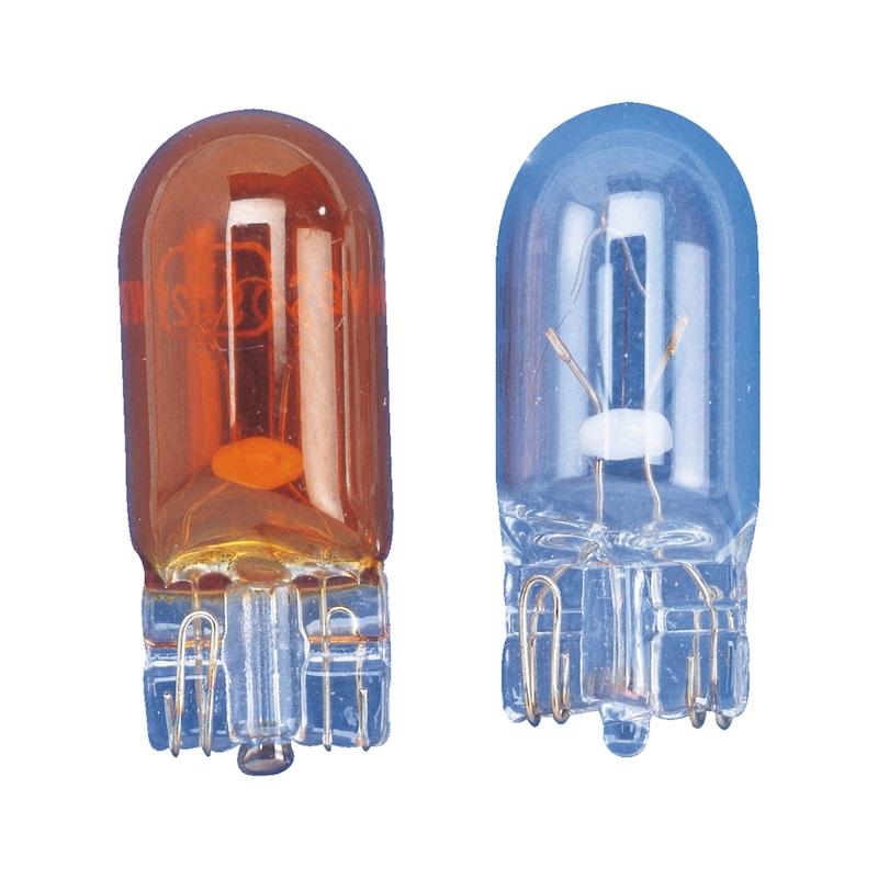 Glassokkellampje knipperlicht  Oranje - LAMP-GLASSOK-GEEL-WY5W-W2,1X9,5D-12V-5W