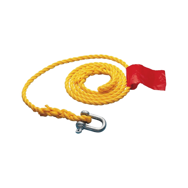 Tow rope - TWROP-POLYPROPYLEN-YELLOW-L3,5M