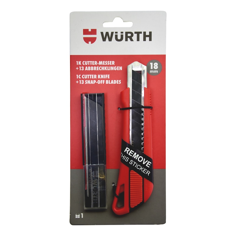 Würth 1K Cutter Messer mit Schieber 18mm - Online Shop rund um Haus