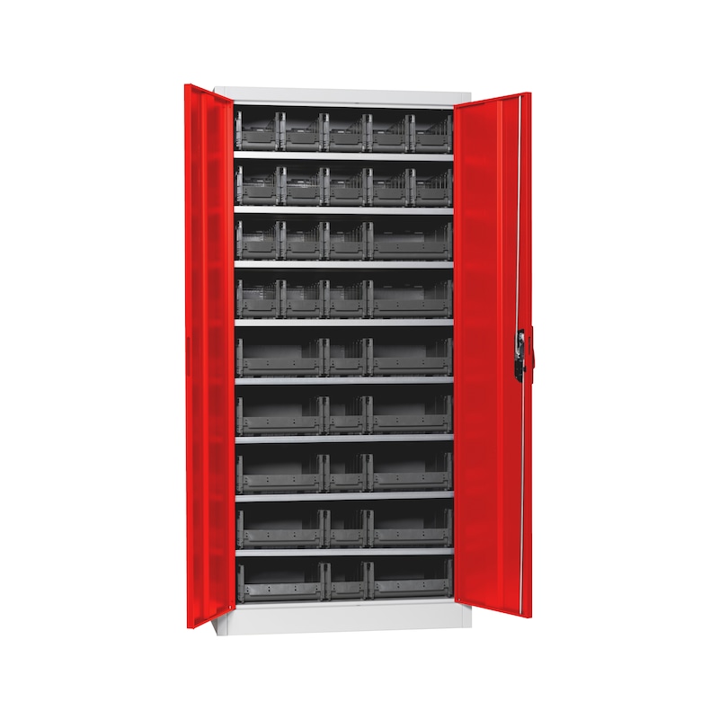 Wing door cabinet, depth 500&nbsp;mm With W-SLB system storage boxes size 3 and 4 - 1