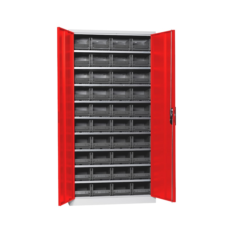 Wing door cabinet, depth 420&nbsp;mm With W-SLB system storage boxes, size 2 - 1