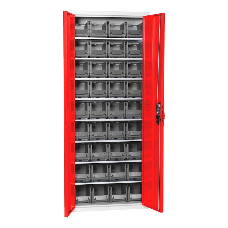 Wing door cabinet, depth 300&nbsp;mm With W-SLB system storage boxes, size 1 - 1
