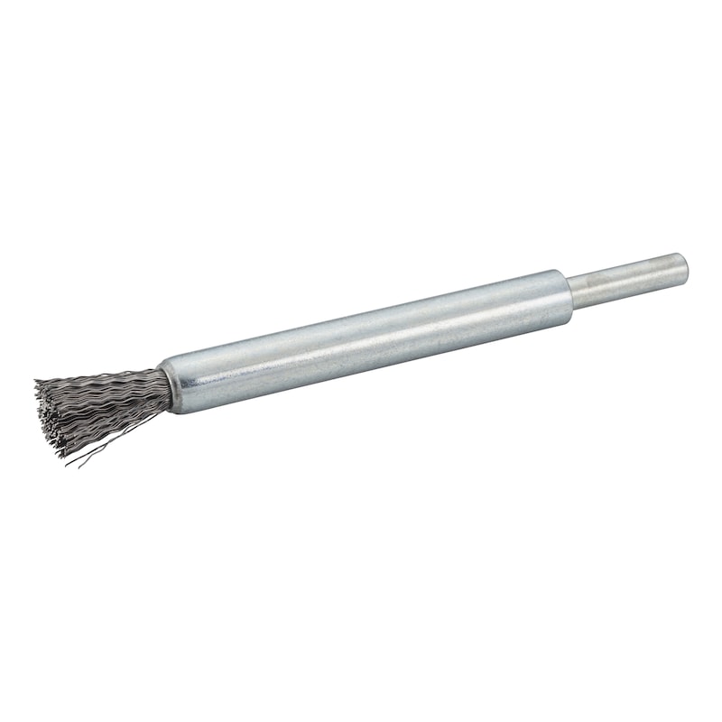 End brush Steel, crimped, with shank - 1