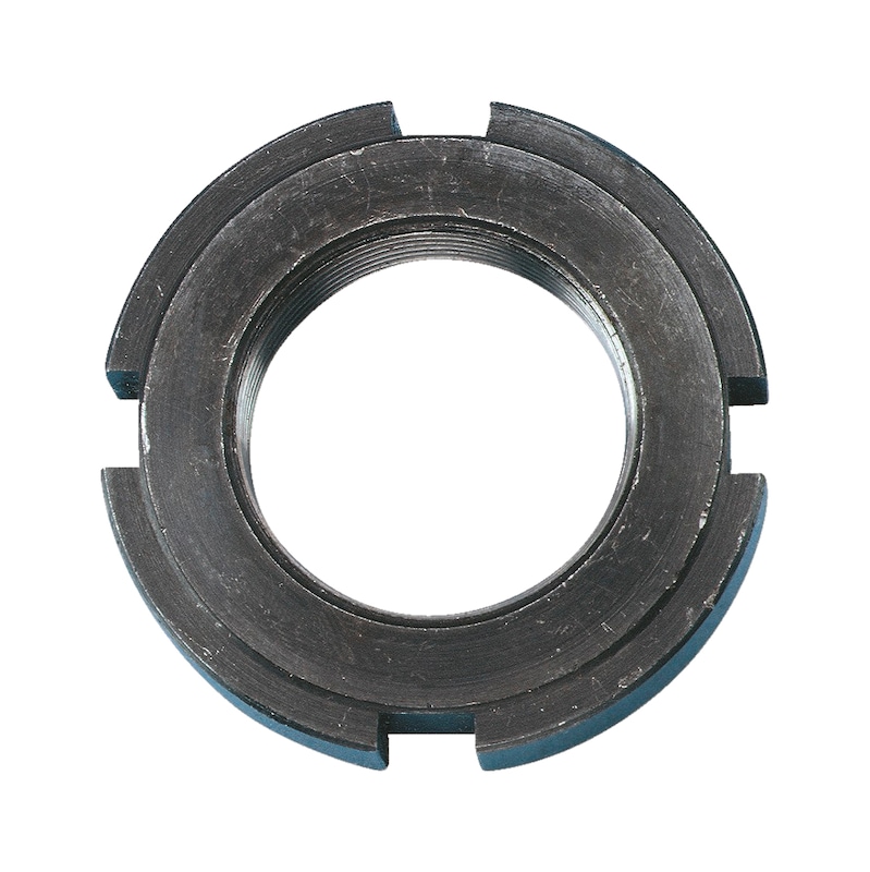 Slotted nut, hardened and ground with fine thread - 1