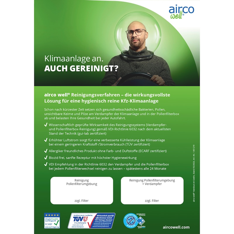 airco well<SUP>®</SUP> Servicehandout - 1