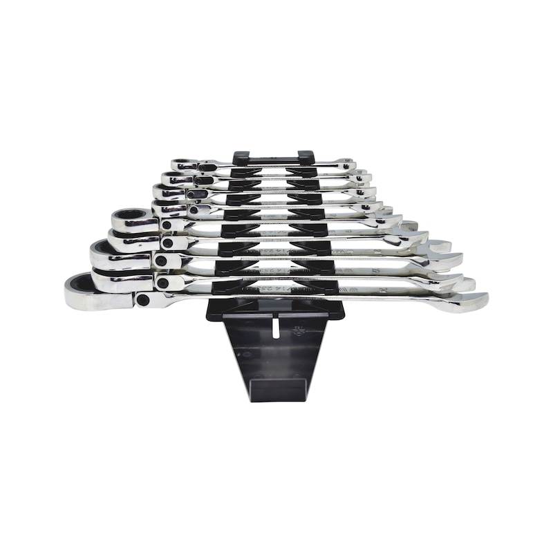 Ratchet comb. wrench, flexible, assortment - 3