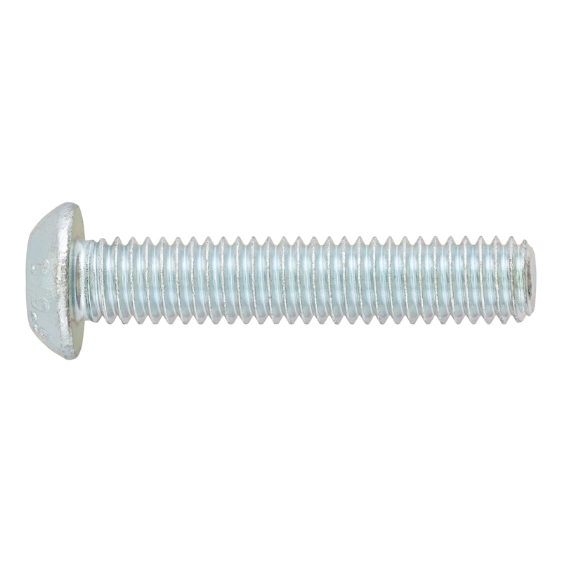 Screw with flattened half round head and hexagon socket - SCR-ISO7380/1-010.9-HS2-(A2K)-M3X10