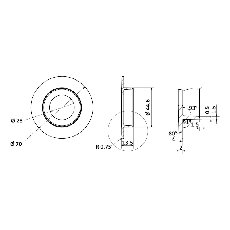 Round shell design handle MUG-ZD 12 - 2