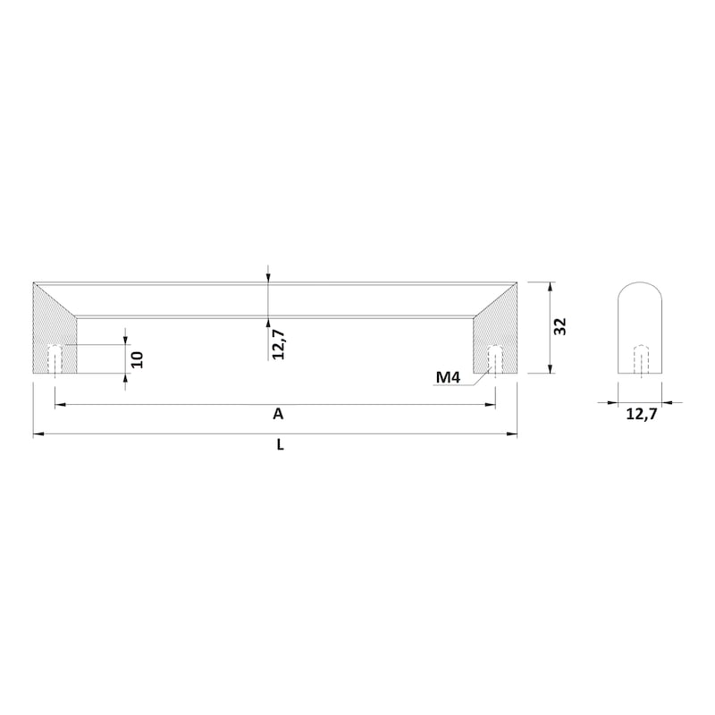 Designer furniture handle MG-A 15 - 2