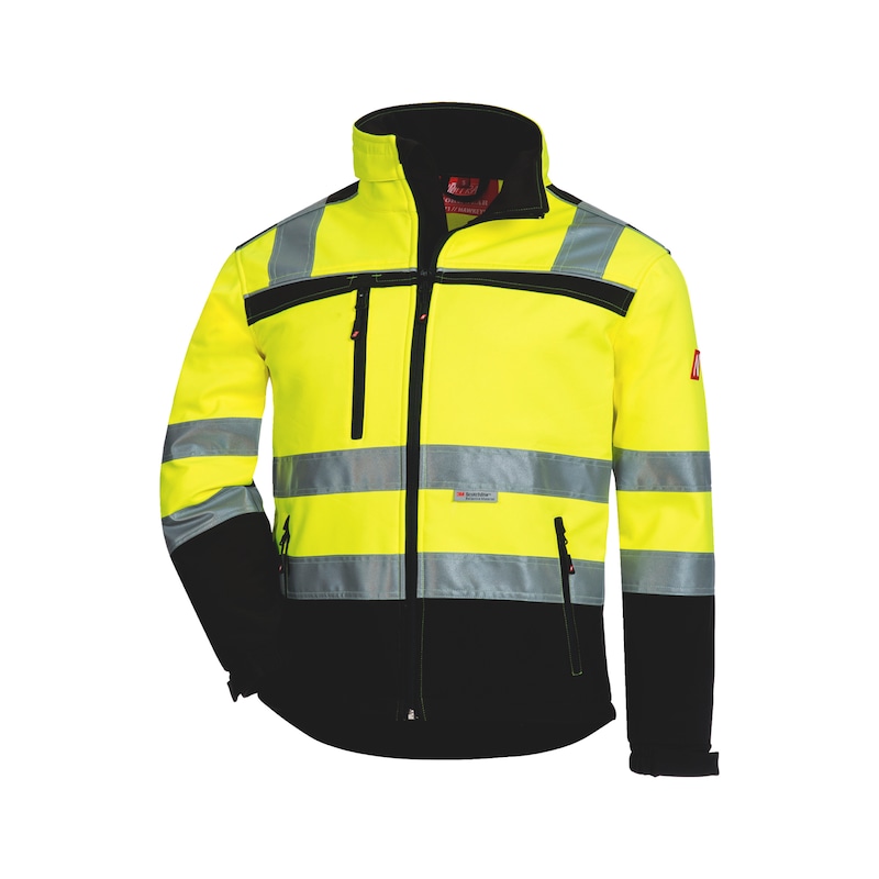 Nitras Motion Tex Viz Giacca Da Lavoro Con Cappuccio Impermeabile - Softshell Antivento Per Esterni - 2