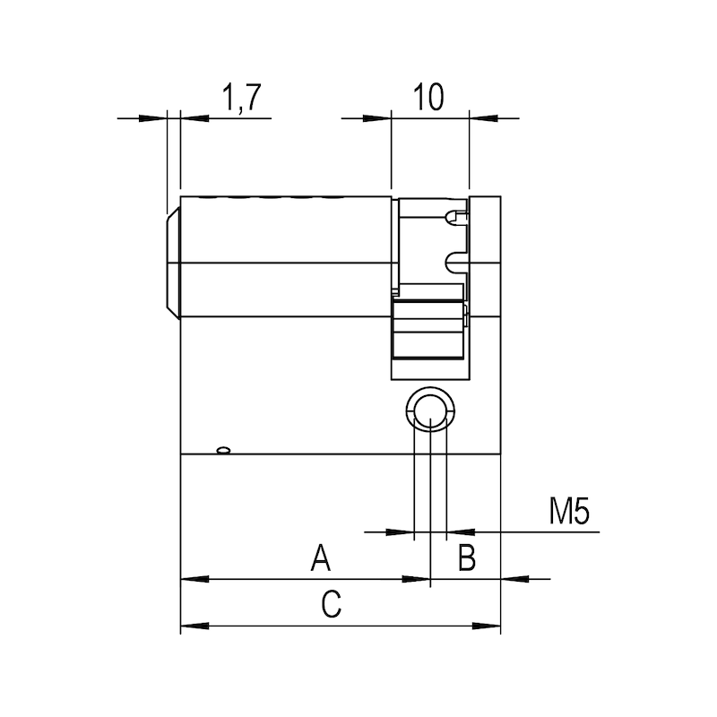 Profil-Halbzylinder EPS für gleichschließende Profilzylinder in Erstausstattung - 2