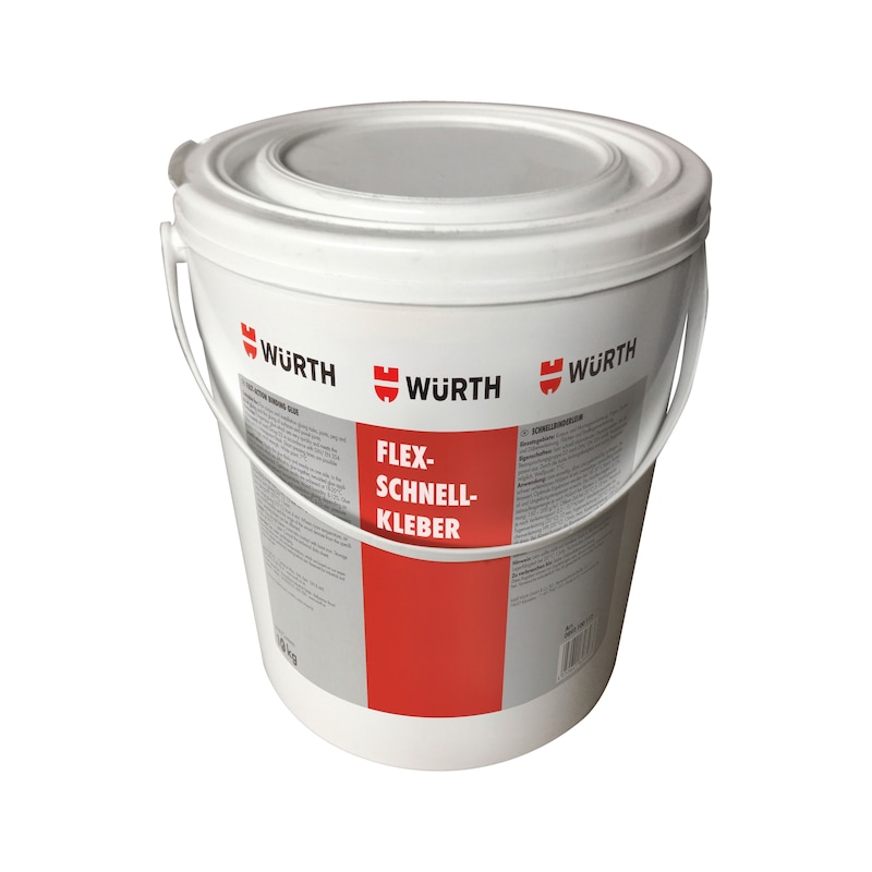 Flex fast-setting adhesive For installing shower boards and base elements - QCKADH-10KG-BUCKET-F.SHWRBRD/SUBSTRELMNT